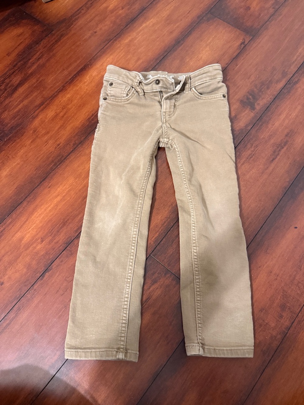 Boys Cat & Jack Straight Jeans in Khaki